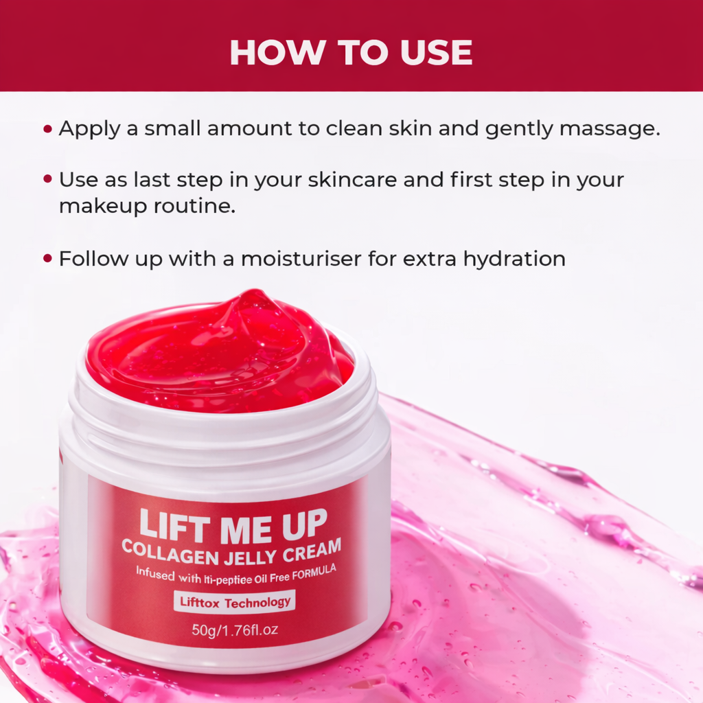 Lift Me Up Collagen Jelly Cream | Immediate Tightening Effect | Collagen & Multi-Peptide Firming Cream